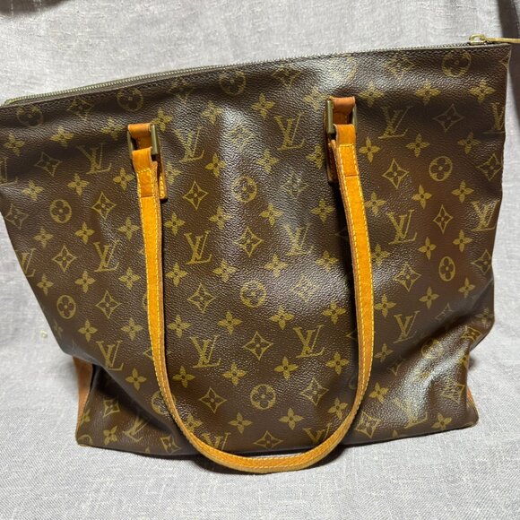 LOUIS VUITTON CABAS MEZZO HAND TOTE BAG PURSE MONOGRAM - Picture 2 of 5